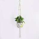 2pcs Pot Holder Macrame Plant  Hanging Planter Basket Jute Braided Rope Craf@