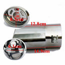 Stainless Steel Chrome Car Tail Rear Round Exhaust Muffler Pipe Tip LJ