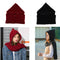 2x Women Winter Hooded Scarf Ladies Shawl Pashmina Stole Blanket Wrap Beanie