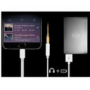 2 in1 Type c To 3.5mm Audio Cable Adapter Aux Headphone Jack & Charging Blue