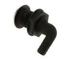 90 Degree Thru Hull Fitting Marine Boat Hose with Stainless Rim 10mm