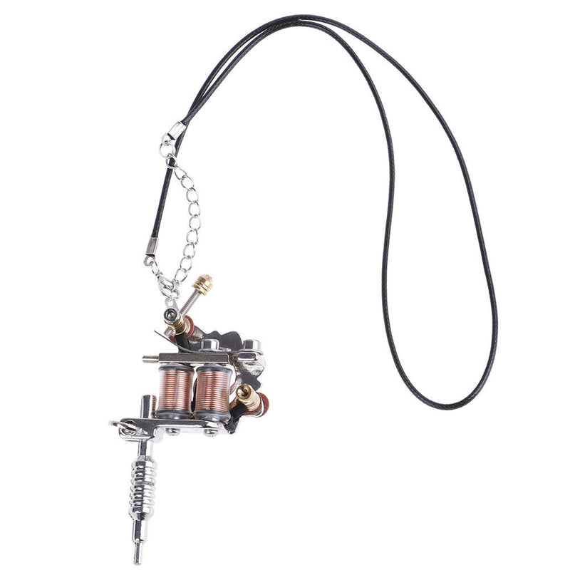 Mini Tattoo Machine Tattoo Keychain Key Holder Punk Style As Pendant Ornament BX