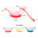 Children's tableware set baby temperature suction cup bowl temperature spoo