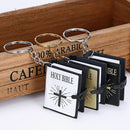 Mini Bible HOLY BIBLE Keychains Religious Christian Jesus Cross Keyrings TR