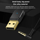 C-01 AUX USB Car Bluetooth 5.0 Receiver 3.5mm Jack Car Kit Adapter Dongle A