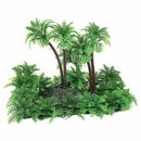 3.9 inch Height Artificial Coconut Palm Plant for Aquarium Fish Tank Green A2H7