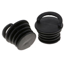Black Rubber Scupper Plugs Bungs for Kayak (Pack of 2) - Keeps You Dry while