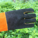 Leather Welding Gloves Heat Resistant Work Glove Grill Oven Blacksmith