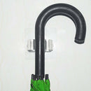 4pcs Clear Adhesive Broom Mop Holder Clip Anti-slip Cleaning Tool Holder