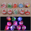 10pcs Cartoon Light Up LED Flashing Finger Rings Glowing Party Kids Toys