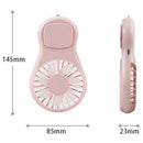 Mini Portable Fan Cute Cartoon Small Fan Handheld Charging Fan With Mirror