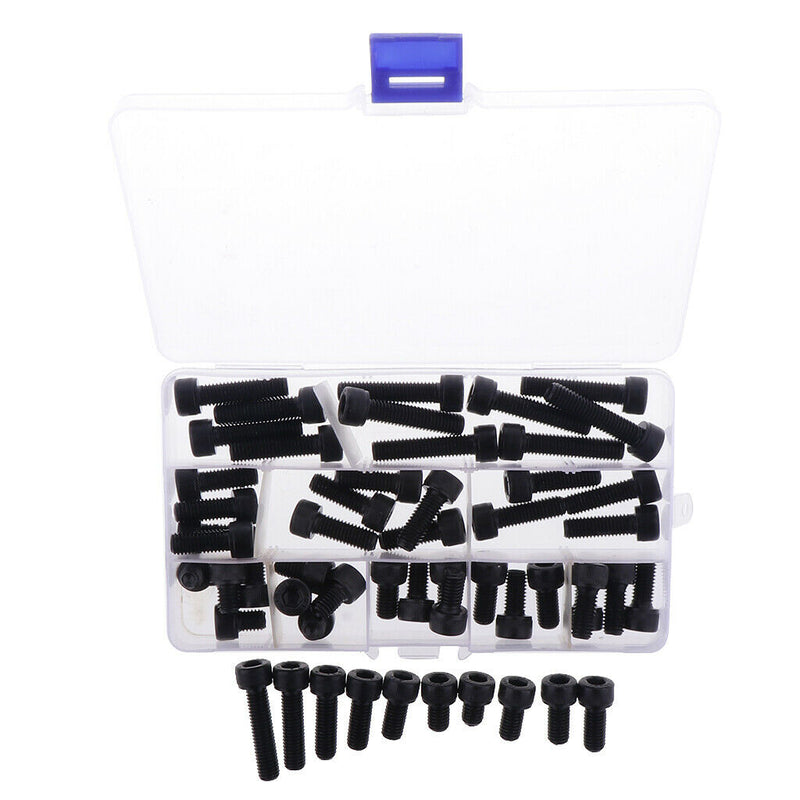 Black-force 12.9 Screw Alloy Level Hexagon Steel Plug Head Cap Screws M8 Series