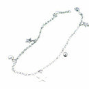 Titanium Steel Star And Balls Anklet Bracelet O2H7