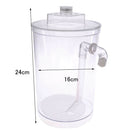 Basic Fish Bowl Plant Aquarium Fish Tank Home Decoration  White Round