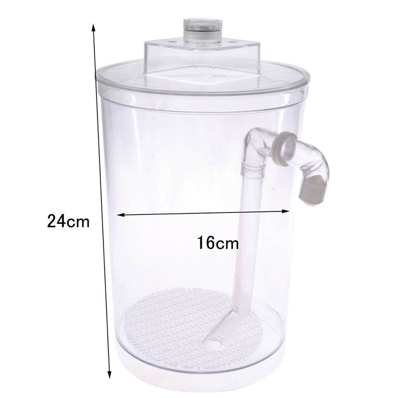 Basic Fish Bowl Plant Aquarium Fish Tank Home Decoration  White Round