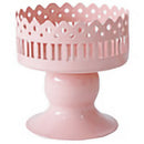 Sweetgo Pink Mini Cupcake Stand Metal Single One Candle Holder Table Decora