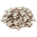 100 pieces wooden blank puzzle jigsaw kids doodle crafts toys education prop