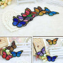 10PCS Embroidery Butterfly Embroidered Sew On Patch Badge Fabric Applique DIY AU