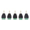 5x 3.5mm 3 Pole Stereo Audio Vedio Male to 3 Screw Terminal Female Adapter