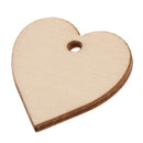 50pcs Hearts - Wooden Blank Craft Embellishment - Heart Decoration 30mm C6N1