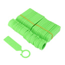 100pcs PP Tags Greenhouse Gardening Plant Ring Hanging Nursery Labels Green