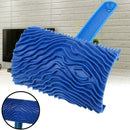 Wood Grain Paint Roller Blue Rubber DIY Graining Wall Nice Tool With Painti K6F4