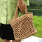 Handbag Women Fashion Woven Straw Bag Summer Large Beach Tote Bag Travel Sh D5J6