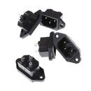 5X 3P IEC 320 C14 Male Plug Panel Power Inlet Sockets Connectors AC 250V 10A FT