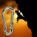 20pcs Camping Carabiner Buckle Quick Release Snap Hook Keychain Key Ring Clip