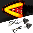 Motorcycle Turn Signal Light Bulb, 1Pair LED Turn Signal Daytime Running Li