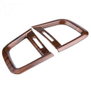 2Pcs Peach Wood Grain Front Side Air Conditioning Outlet Vent Cover Trim De