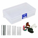 4pcs Transparent Glass Guitar Slide Set Acoustic Guitar Accessory with Box