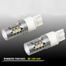 1x 6000K White 7443 High Power 80W Tail Brake Standby Reverse LED Light Hot ETG