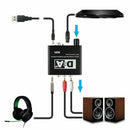Optical Toslink Coaxial Digital to Analog Audios Converter AUX Adapter Jack N1K3