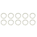 100Pcs Hair Coil Dreadlocks Beads Cuffs Braiding Clips Spring Twisted Braid