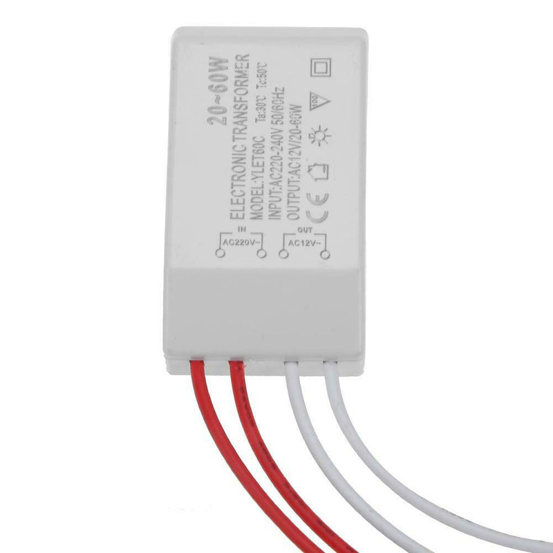 220V to 12V Halogen Lamp Electronic Transformer Power Supply Driver Adapter