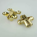 Folding Flush Mounted Table Hinge Polished Brass Cabinet Furniture WDF