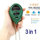 3-in-1 Soil Tester Meter for Garden Lawn Plant Pot MOISTURE LIGHT PH Sensor 2019