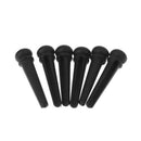 6x Guitar String Endpin Peg Bridge Pins Acoustic Fixed Cone Replacement Parts