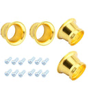 4Pcs 2" Air Intake Trumpet Turbo Horn Velocity Stack for Carburetor Golden