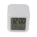 LED 7 Color  Glowing Change Digital Glowing Alarm Thermometer Clock Cube