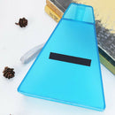 Portable Triangle Water Coffee Tea Bottle Home Outdoor School Office Blue