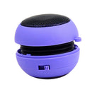 Fashion Mini Burger Stereo USB PC Subwoofer Rechargeable Speaker Purple