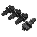 4X Black Odyssey 05-10 Sliding Door Sun Shade Hook Clips Kit