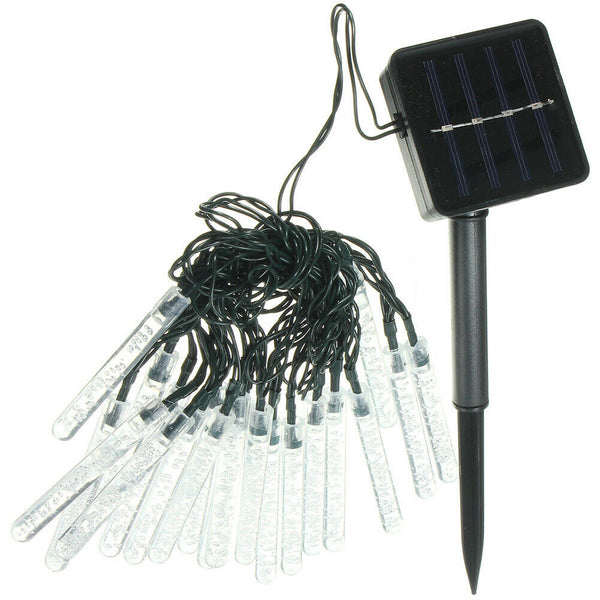 Outdoor Solar LED Lamps 3.5M 20 LED Ice Piton Lamp luces Warm White
