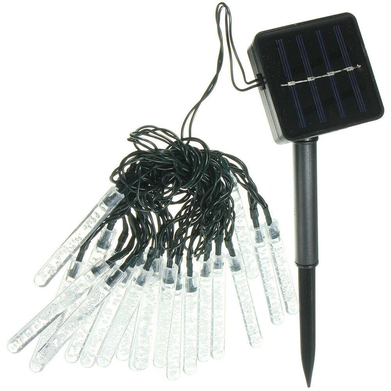 Outdoor Solar LED Lamps 3.5M 20 LED Ice Piton Lamp luces Warm White