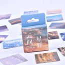 46x/Box Scenery Paper Stickers Stationery for Scrapbooking Diary Decoration
