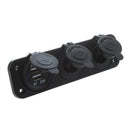 12V Dual Car Cigarette Lighter Socket Splitter 2 USB Port Power Charger Ada