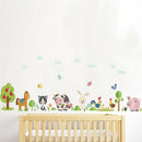1X(Forest Horse Rabbit Tree Cow Butterfly Wall Stickers For Kids Rooms Home