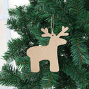 Home Decor Christmas Tree Plaque Presents Treetop Decor Ornament Deer